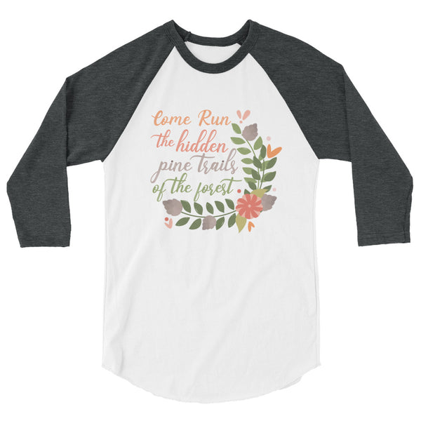 Pocahontas Pine Trails Raglan Come Run the Hidden Pine Trails Disney T-shirt runDisney Raglan