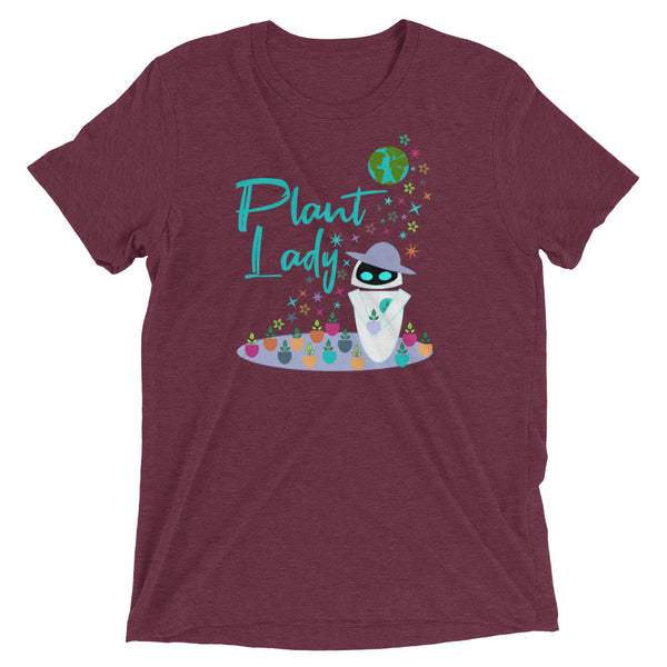 Plant Lady Tri-Blend T-Shirt EVE Disney Wall-E Inspired Short-Sleeve Unisex Tri-Blend