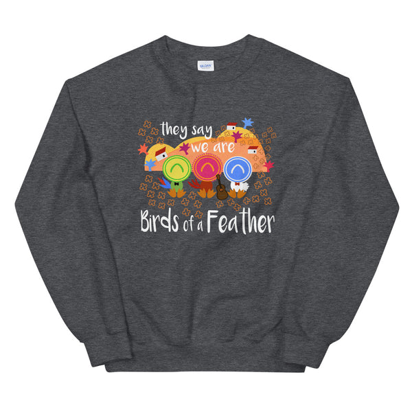 Three Caballeros Sweatshirt, Disney Birds of a Feather Unisex Crew Disney Sweatshirt