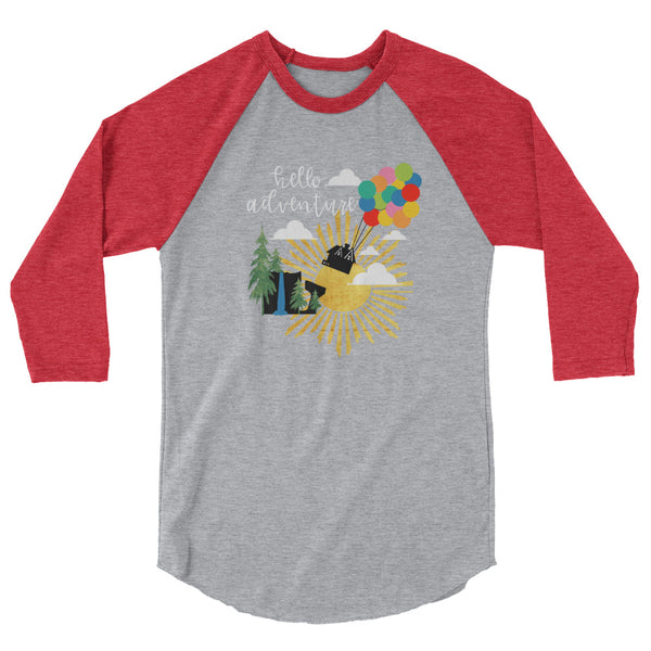 Up Hello Adventure Raglan Shirt Disney Hello Adventure Raglan