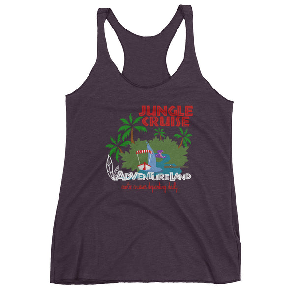 Jungle Cruise  Adventureland Poster Women's Racerback Tank
