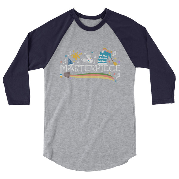 Disney Art Raglan Mickey Masterpiece Festival of the Arts Unisex Raglan Shirt