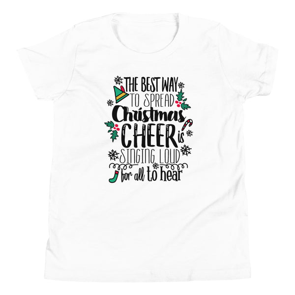 Elf Kids Christmas T-shirt Buddy the Elf Christmas Shirt Youth Short Sleeve T-Shirt