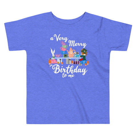 Disney Birthday Toddler T-Shirt Alice in Wonderland A Very Merry un Birthday To Me Toddler T-Shirt