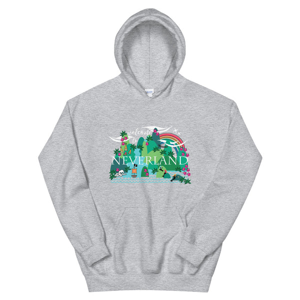 Neverland Hoodie Disney Mermaids Disney Peter Pan Disney Unisex Hooded Sweatshirt