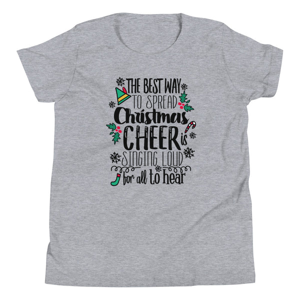 Elf Kids Christmas T-shirt Buddy the Elf Christmas Shirt Youth Short Sleeve T-Shirt