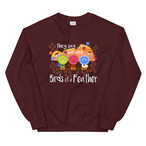 Three Caballeros Sweatshirt, Disney Birds of a Feather Unisex Crew Disney Sweatshirt
