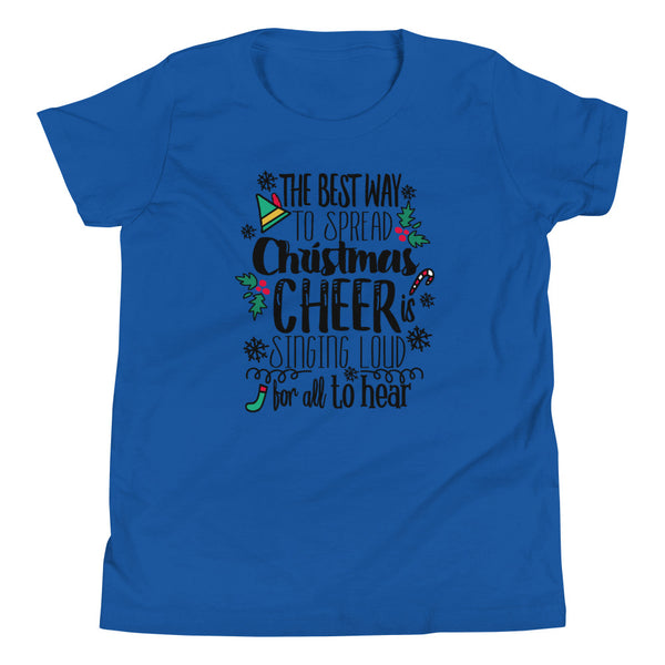 Elf Kids Christmas T-shirt Buddy the Elf Christmas Shirt Youth Short Sleeve T-Shirt