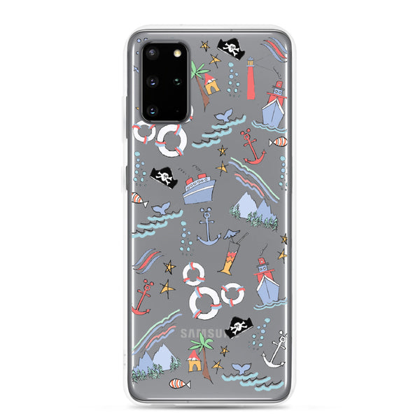 Disney Cruise Line Samsung Phone Case Sail Away with Me Disney Cruise Sketch Samsung Phone Case