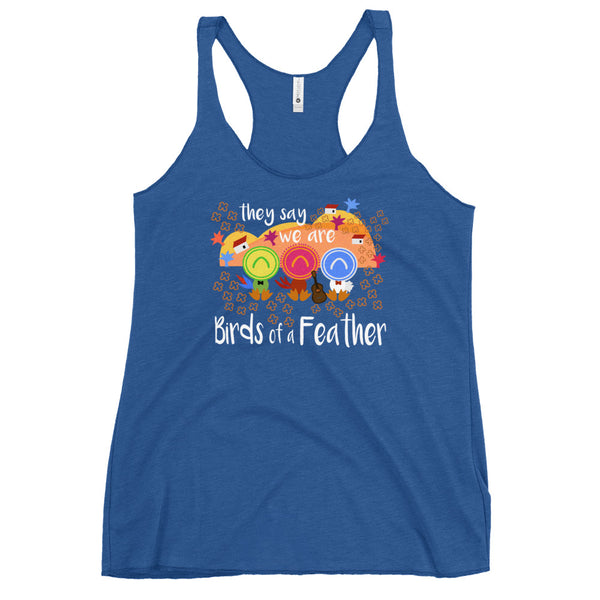Three Caballeros Tank Top, Disney Birds of a Feather Women's Racerback Tank