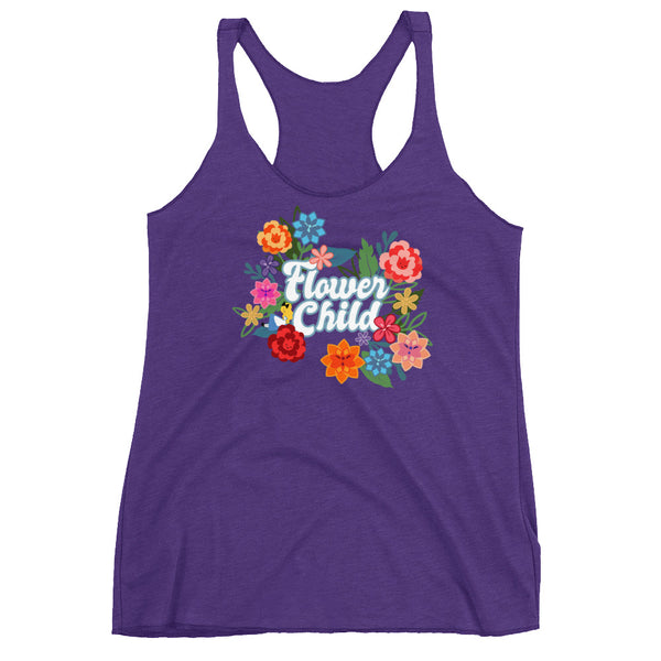 Flower Child Tank Top Alice Flower and Garden Disney Women's Racerback Tank