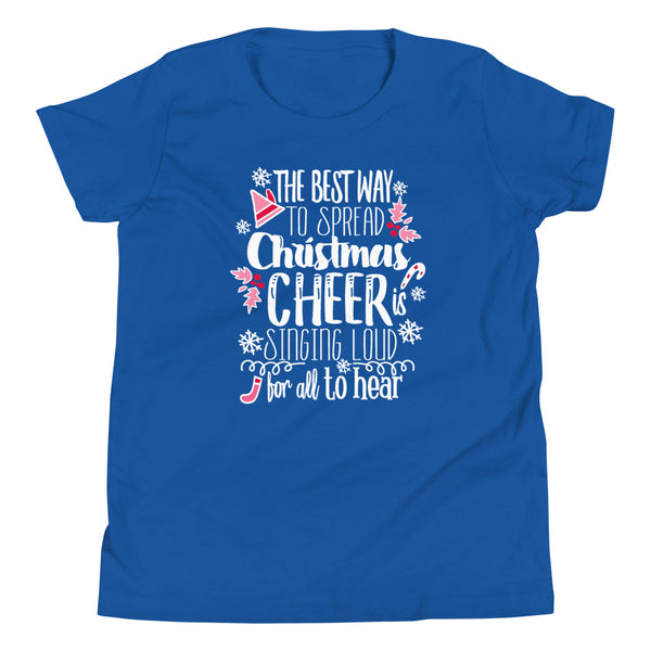 Elf Kids Christmas Jovie the Elf Christmas Shirt Elf Movie Youth Short Sleeve T-Shirt