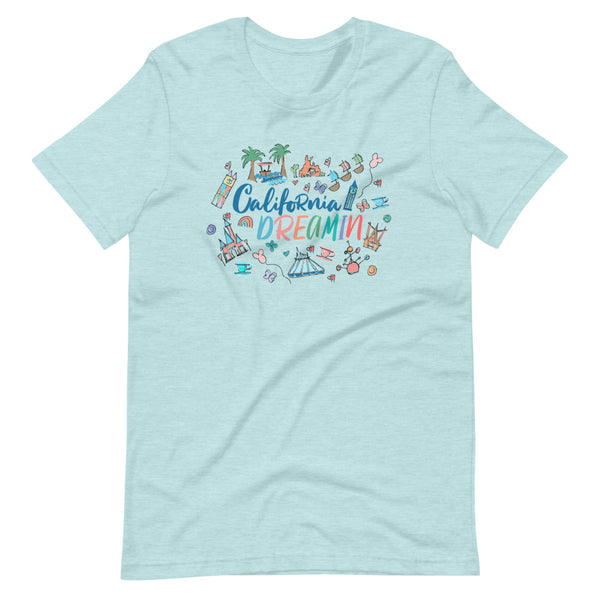 Disneyland T-Shirt California Dreamin' Tee Disney Inspired Icon Unisex T-Shirt