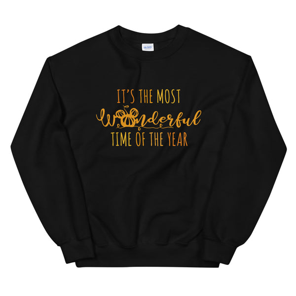 Mickey Pumpkin Fall Sweatshirt Disney Halloween It's the Most Wonderful Time of the The Year Unisex Sweatshirt