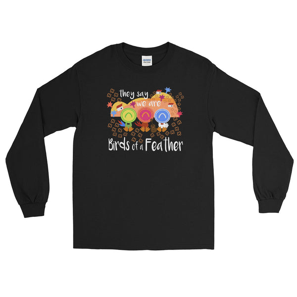 Three Caballeros Long Sleeve Shirt, Disney Birds of a Feather Men’s Long Sleeve Shirt