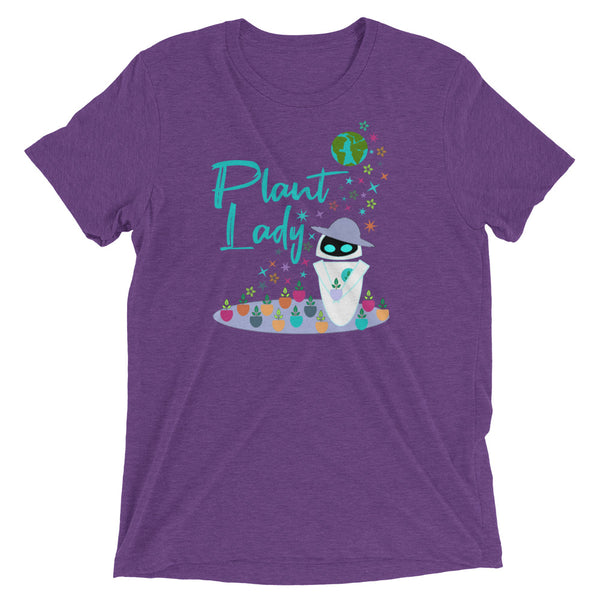 Plant Lady Tri-Blend T-Shirt EVE Disney Wall-E Inspired Short-Sleeve Unisex Tri-Blend