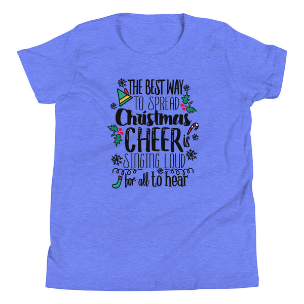 Elf Kids Christmas T-shirt Buddy the Elf Christmas Shirt Youth Short Sleeve T-Shirt
