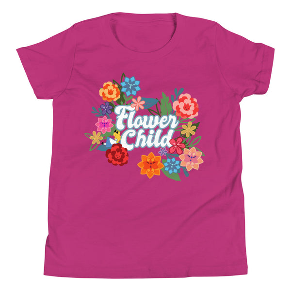 Flower Child Kids T-Shirt Alice Flower and Garden Disney Kids T-shirt