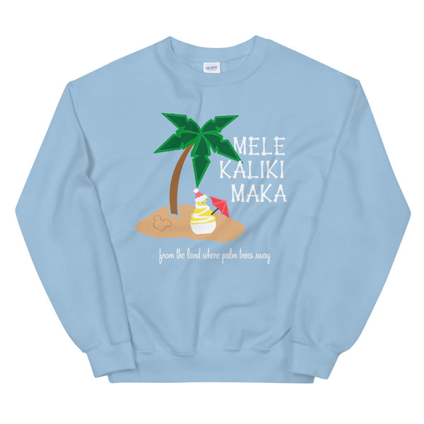 Dole Whip Melekalikimaka Sweatshirt Hawaiian Christmas Unisex Sweatshirt