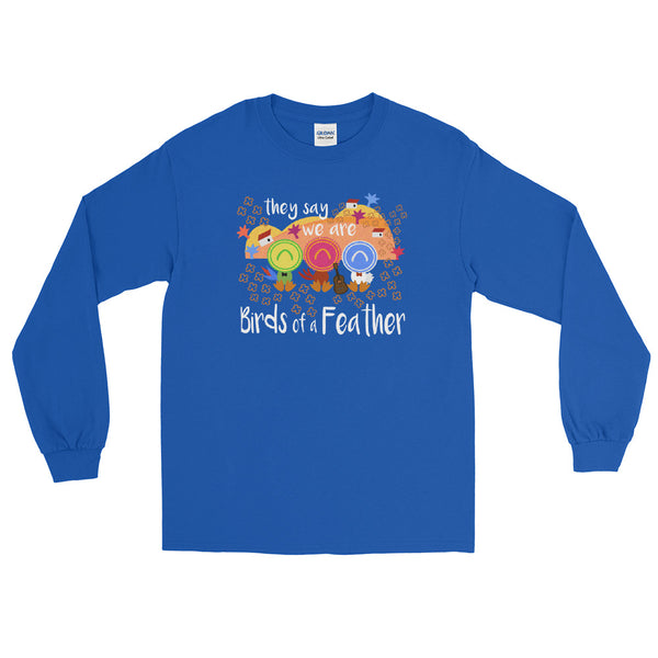 Three Caballeros Long Sleeve Shirt, Disney Birds of a Feather Men’s Long Sleeve Shirt