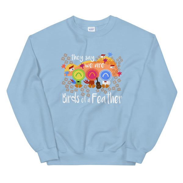 Three Caballeros Sweatshirt, Disney Birds of a Feather Unisex Crew Disney Sweatshirt