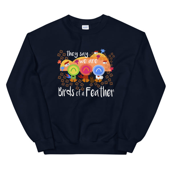 Three Caballeros Sweatshirt, Disney Birds of a Feather Unisex Crew Disney Sweatshirt