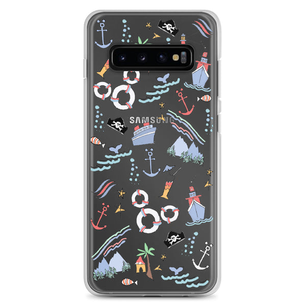 Disney Cruise Line Samsung Phone Case Sail Away with Me Disney Cruise Sketch Samsung Phone Case