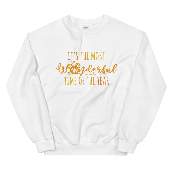 Mickey Pumpkin Fall Sweatshirt Disney Halloween It's the Most Wonderful Time of the The Year Unisex Sweatshirt