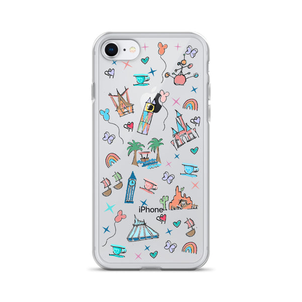 Disneyland iPhone Case California Dreamin'  Disney Inspired Icon iPhone Case