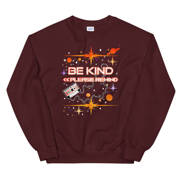 Guardians of the Galaxy Sweatshirt Be Kind Please Rewind Disney Marvel Unisex Crew Sweatshirt