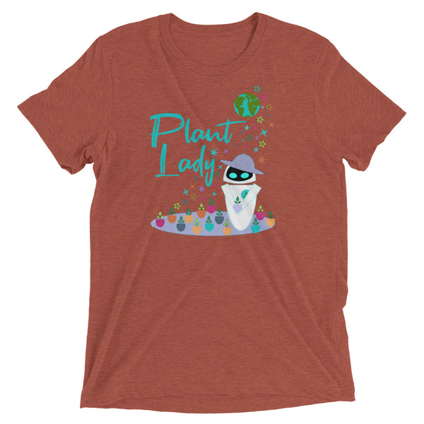 Plant Lady Tri-Blend T-Shirt EVE Disney Wall-E Inspired Short-Sleeve Unisex Tri-Blend