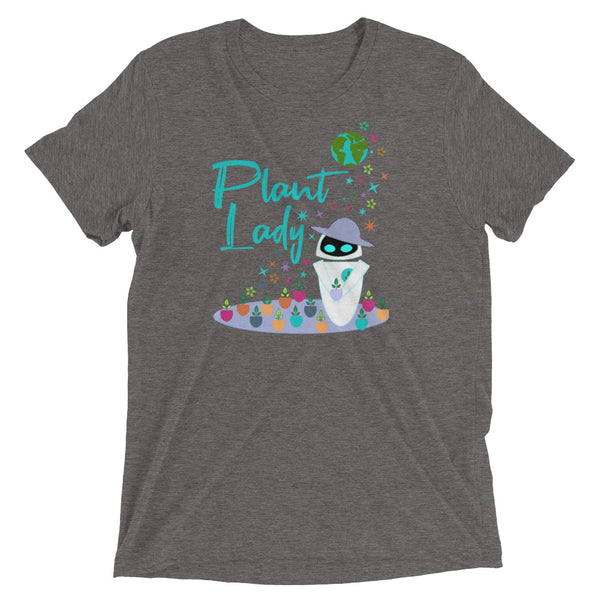 Plant Lady Tri-Blend T-Shirt EVE Disney Wall-E Inspired Short-Sleeve Unisex Tri-Blend