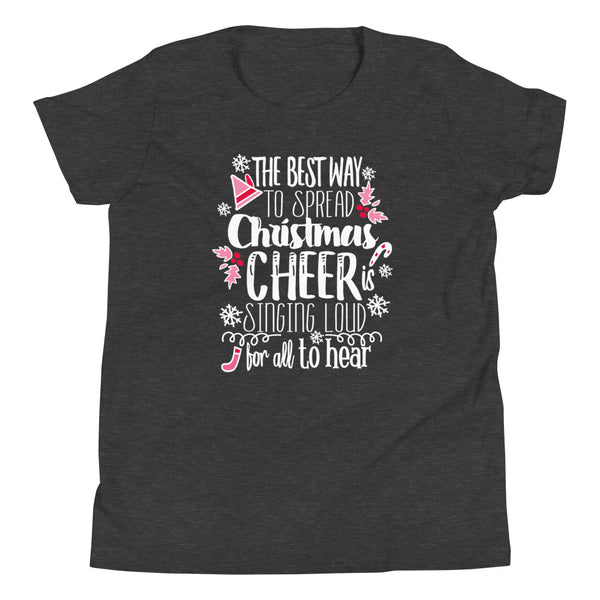 Elf Kids Christmas Jovie the Elf Christmas Shirt Elf Movie Youth Short Sleeve T-Shirt