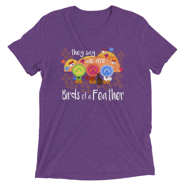 Three Caballeros Tri-Blend T-shirt, Disney Birds of a Feather Unisex Triblend T-Shirt
