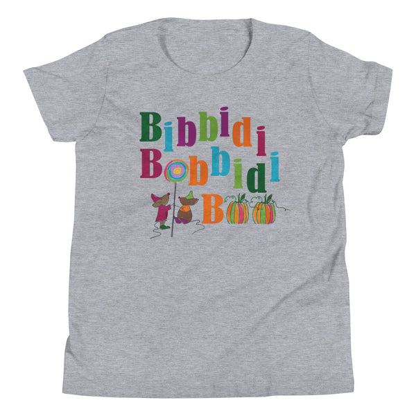 Disney Halloween Cinderella Kids T-Shirt Bibbidi Bobbidi Boo Jaq and Gus