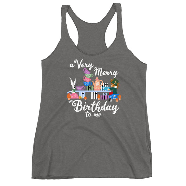 Disney Birthday Tank Top Alice in Wonderland A Very Merry un Birthday To Me Tank Top