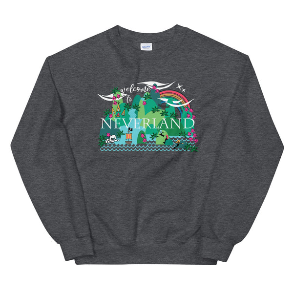 Neverland Sweatshirt Disney Mermaids Disney Peter Pan Disney Unisex Crew Sweatshirt