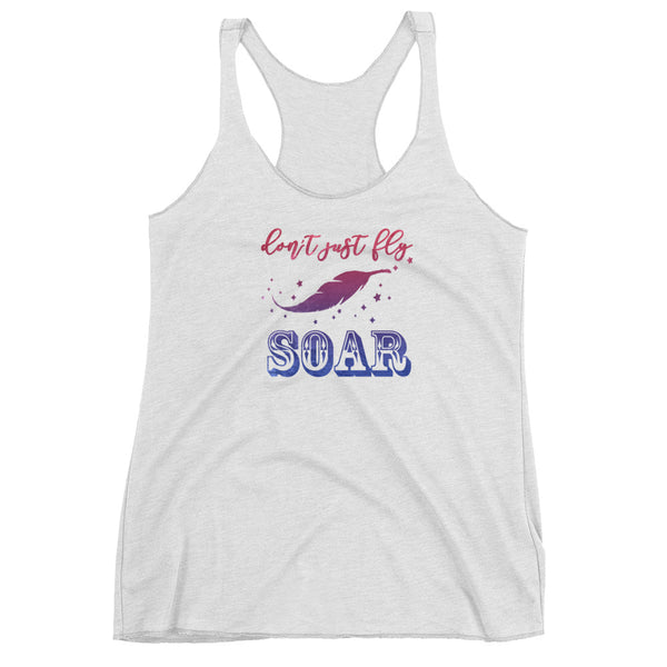 Dumbo Quote Shirt, Don't Just Fly, Soar! Inspirational Disney Women's Tank Top
