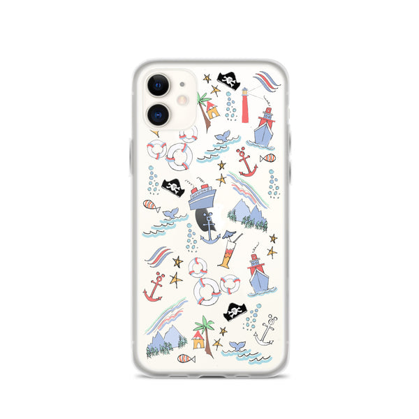 Disney Cruise Line iPhone Case Sail Away with Me Disney Cruise Sketch Disney iPhone Case