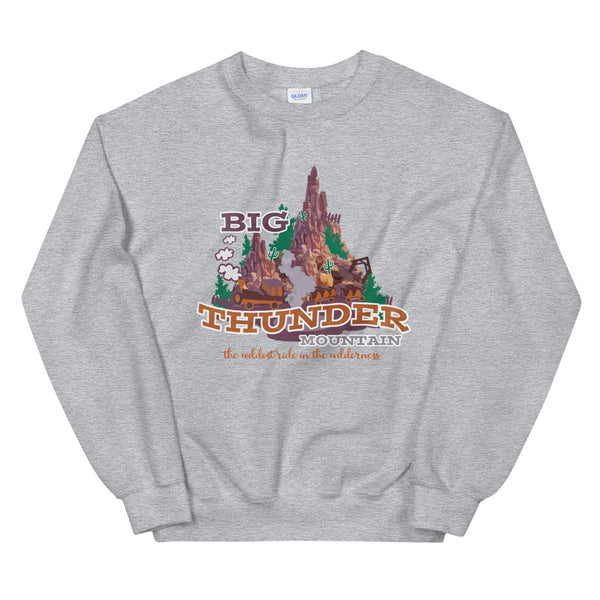 Big Thunder Mountain Sweatshirt Disney Shirt Disney Railroad Disney Mountains Shirt Frontierland Disney Sweatshirt