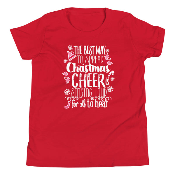 Elf Kids Christmas Jovie the Elf Christmas Shirt Elf Movie Youth Short Sleeve T-Shirt