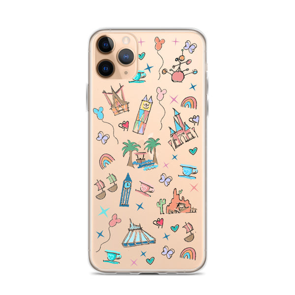 Disneyland iPhone Case California Dreamin'  Disney Inspired Icon iPhone Case