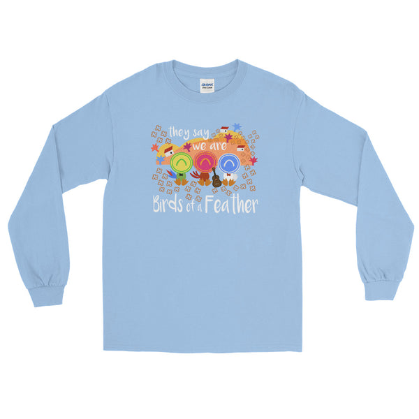 Three Caballeros Long Sleeve Shirt, Disney Birds of a Feather Men’s Long Sleeve Shirt
