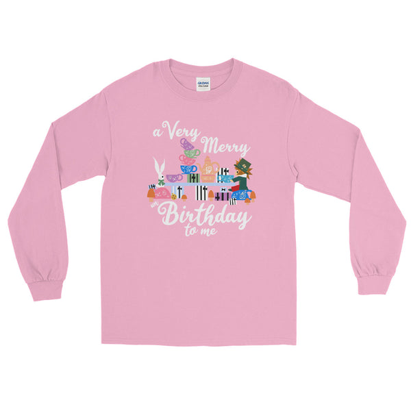 Disney Birthday Alice in Wonderland A Very Merry un Birthday To Me Long Sleeve Shirt
