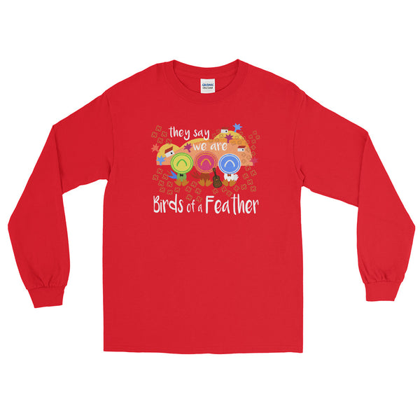 Three Caballeros Long Sleeve Shirt, Disney Birds of a Feather Men’s Long Sleeve Shirt