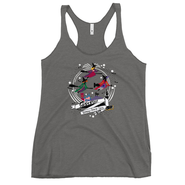 Sanderson Sisters T-Shirt Hocus Pocus Running Amuck Since 1693 Disney Halloween Women's Racerback Tank