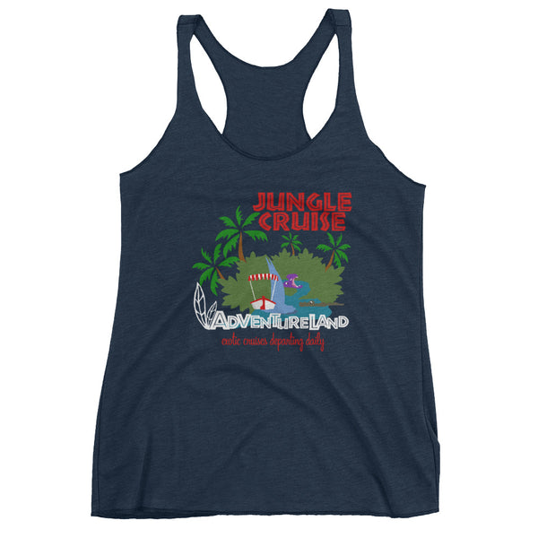 Jungle Cruise  Adventureland Poster Women's Racerback Tank