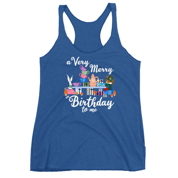 Disney Birthday Tank Top Alice in Wonderland A Very Merry un Birthday To Me Tank Top