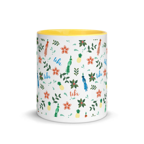 Tiki Tiki Tiki Room Mug Disney Tropical Hideaway Mug with Yellow Color Inside