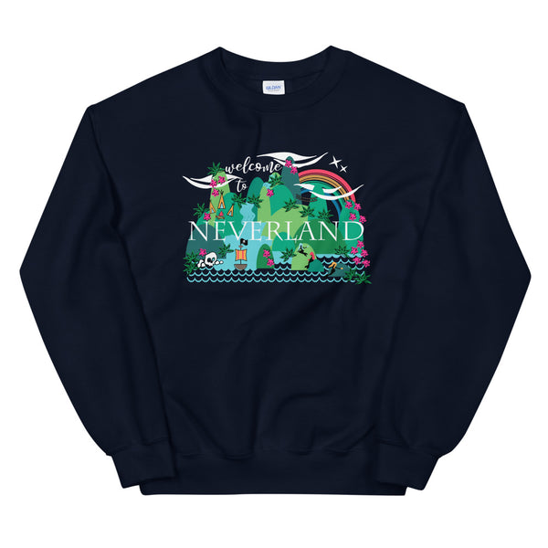 Neverland Sweatshirt Disney Mermaids Disney Peter Pan Disney Unisex Crew Sweatshirt